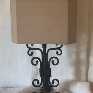 Black lamp set of two
